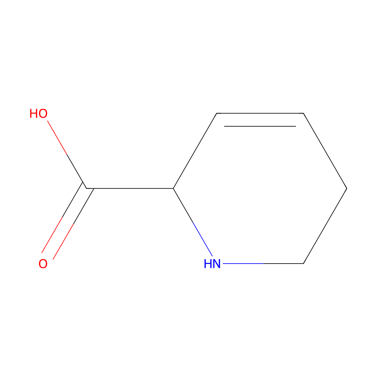1,2,3,6-Tetrahydropyridine-6-carboxylic acid molecular structure, CAS 1314897-10-3
