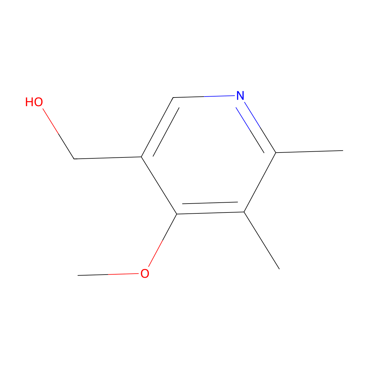 (4-Methoxy-5,6-dimethylpyridin-3-yl)methanol molecular structure, CAS 1314897-23-8