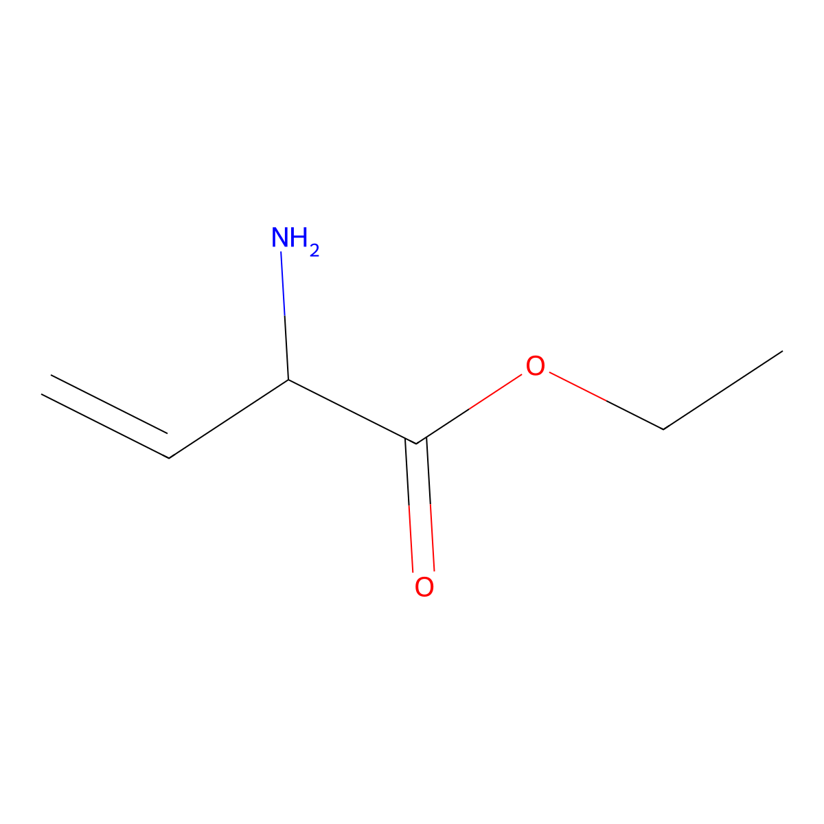 Ethyl 2-aminobut-3-enoate molecular structure, CAS 1314899-29-0