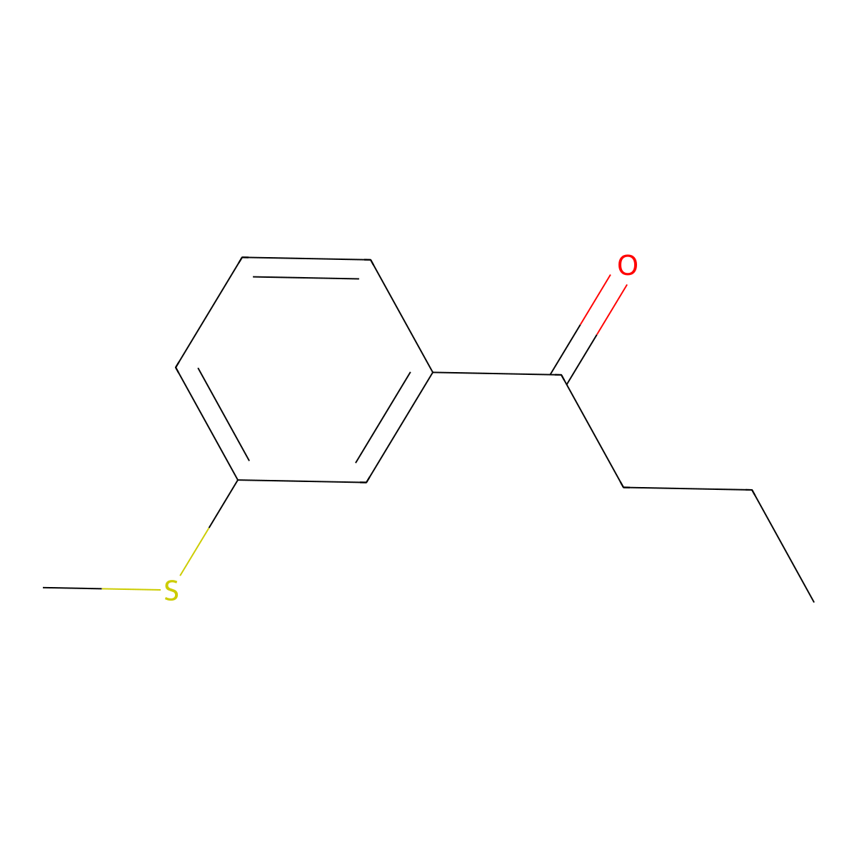 3'-(Methylthio)butyrophenone molecular structure, CAS 1314900-55-4