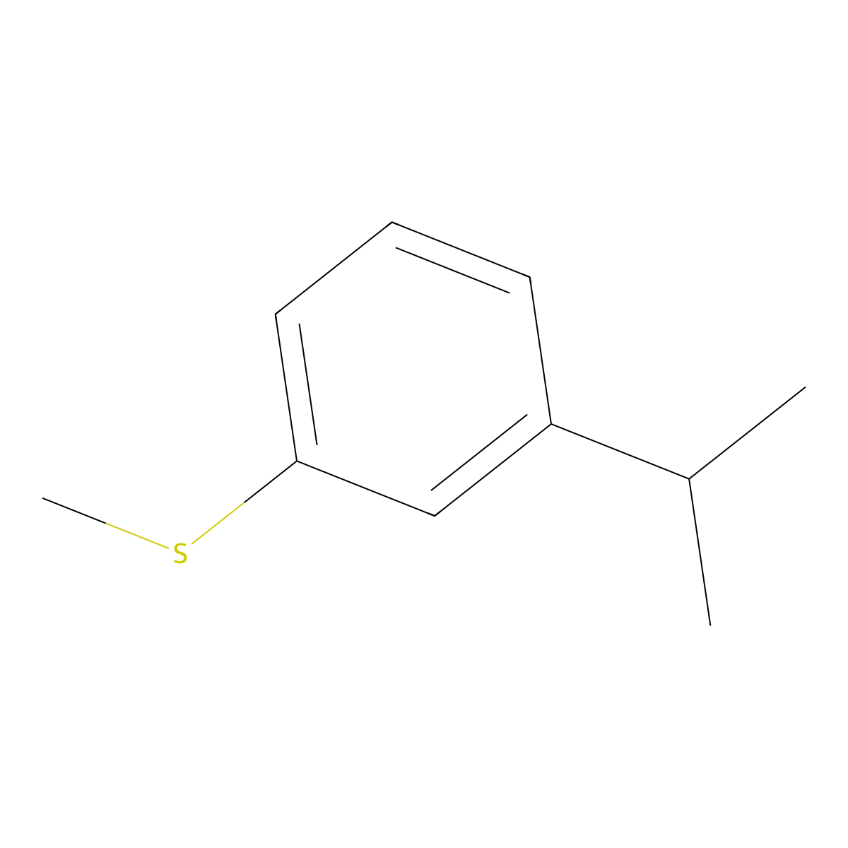 (3-Isopropylphenyl)(methyl)sulfane molecular structure, CAS 1314900-80-5