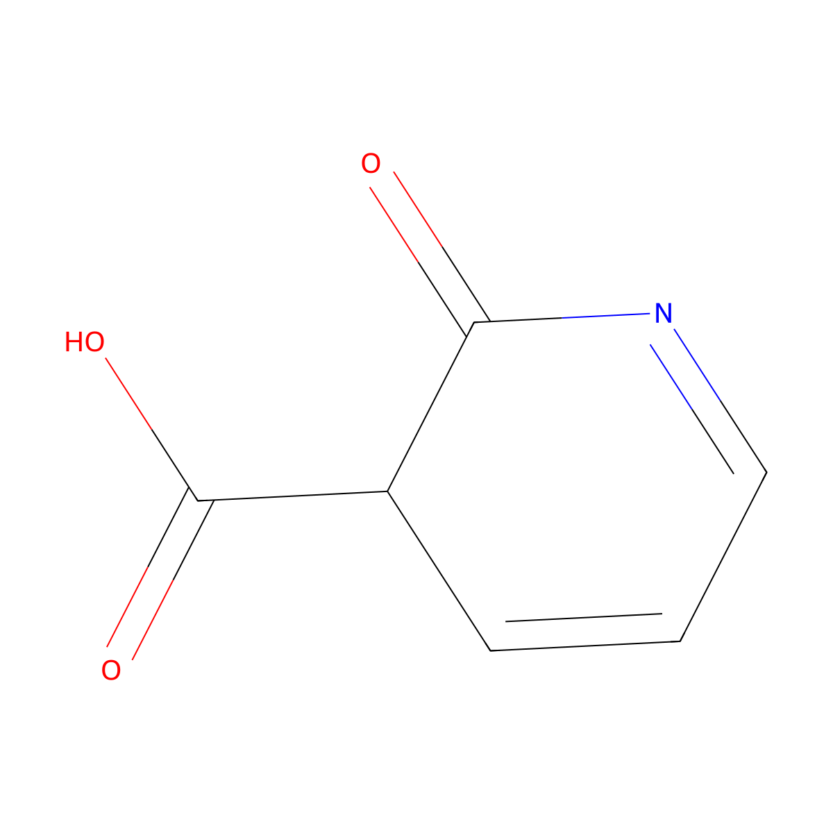 2-Oxo-2,3-dihydropyridine-3-carboxylic acid molecular structure, CAS 1314901-45-5