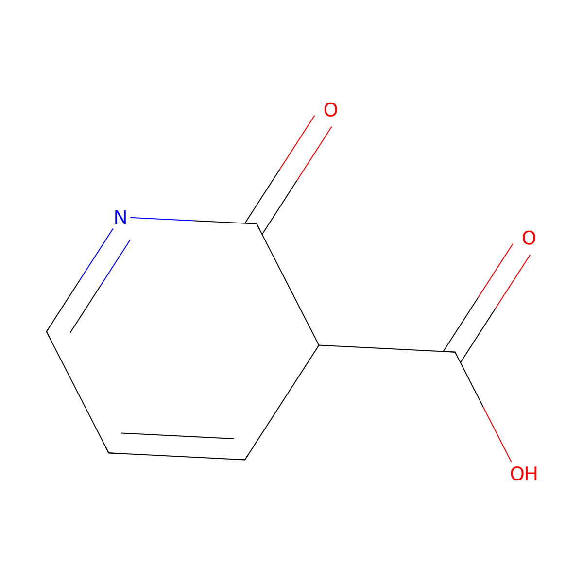 2-Oxo-2,3-dihydropyridine-3-carboxylic acid molecular structure, CAS 1314901-45-5