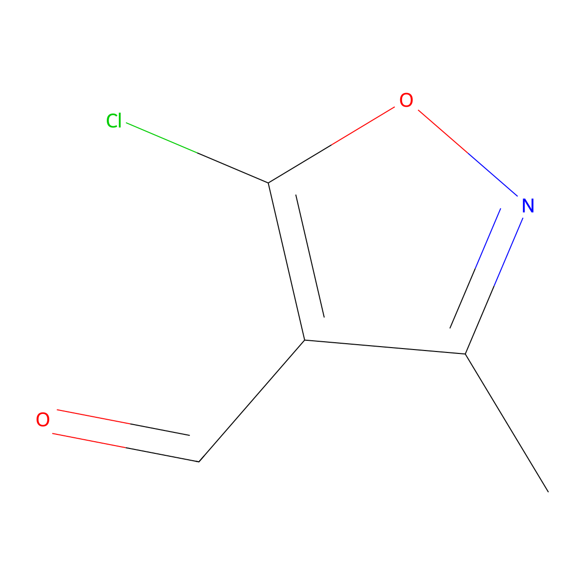 5-Chloro-3-methyl-1,2-oxazole-4-carbaldehyde molecular structure, CAS 1314901-77-3