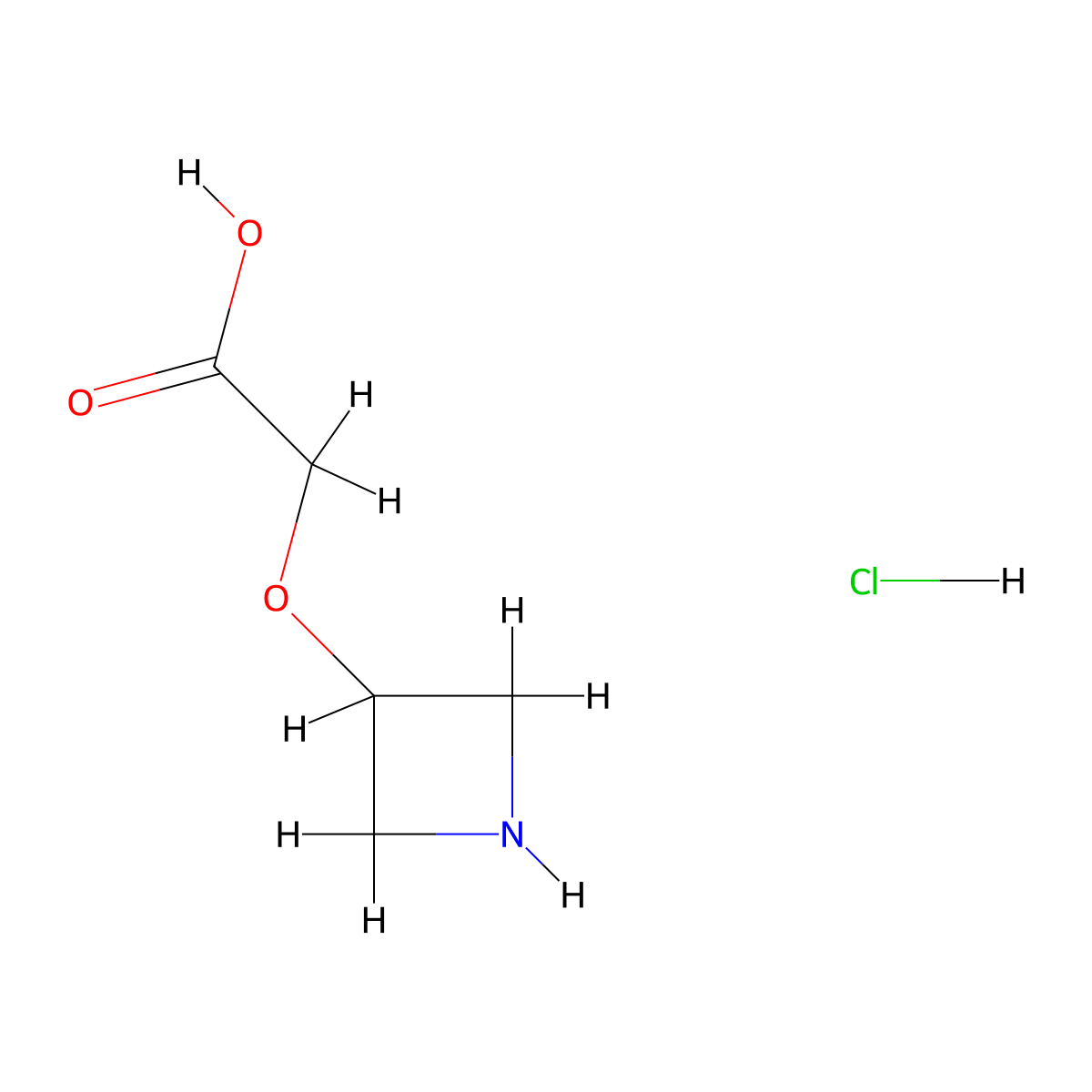2-(Azetidin-3-yloxy)acetic acid hydrochloride molecular structure, CAS 1314902-26-5
