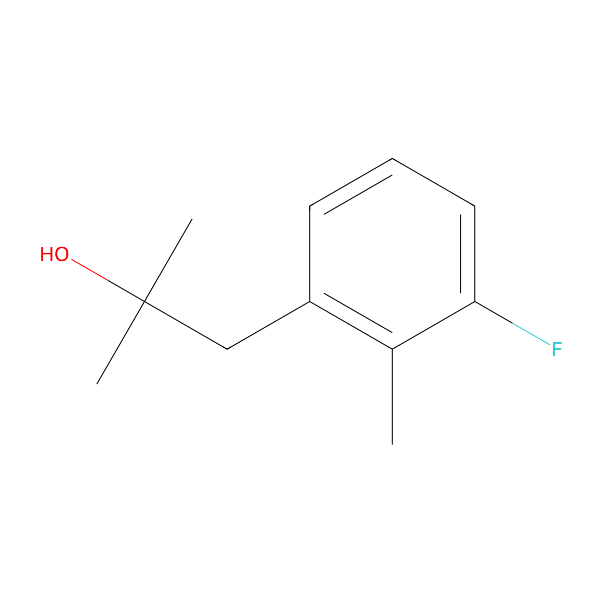 1-(3-Fluoro-2-methylphenyl)-2-methyl-2-propanol molecular structure, CAS 1314902-33-4
