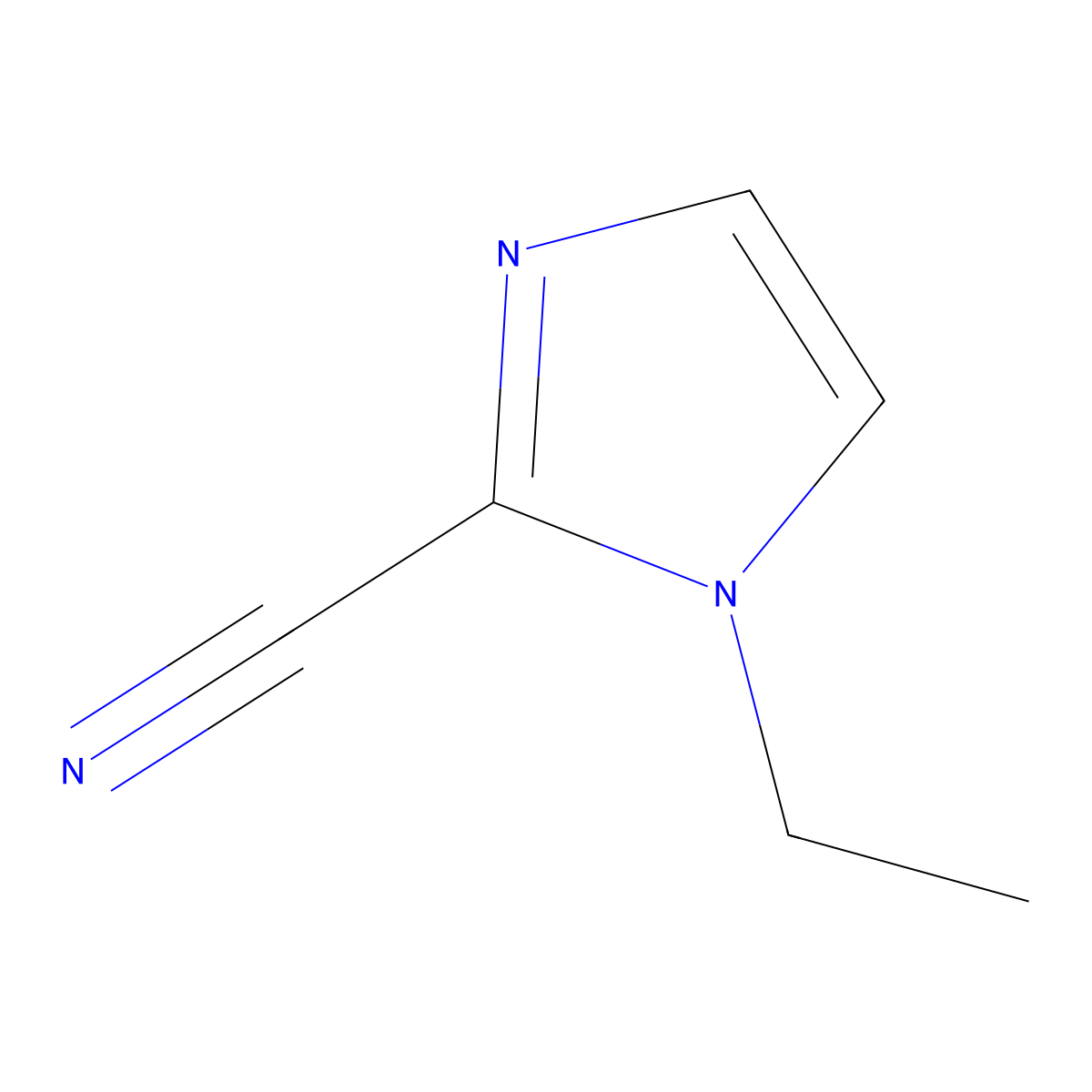 1-Ethylimidazole-2-carbonitrile molecular structure, CAS 1314902-37-8
