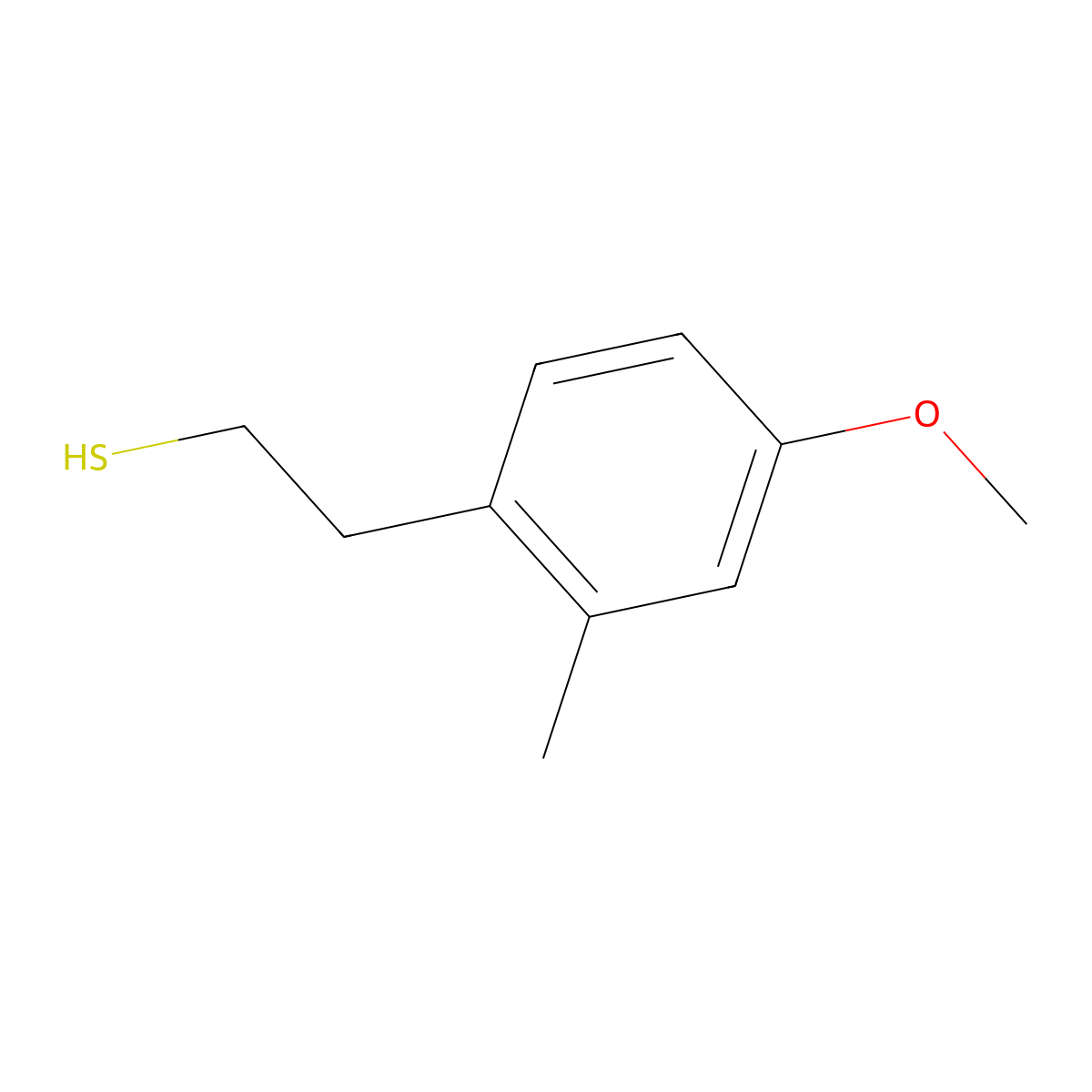2-(4-Methoxy-2-methylphenyl)ethanethiol molecular structure, CAS 1314902-55-0
