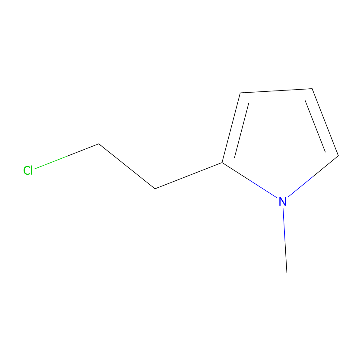 2-(2-Chloroethyl)-1-methyl-1H-pyrrole molecular structure, CAS 1314902-61-8