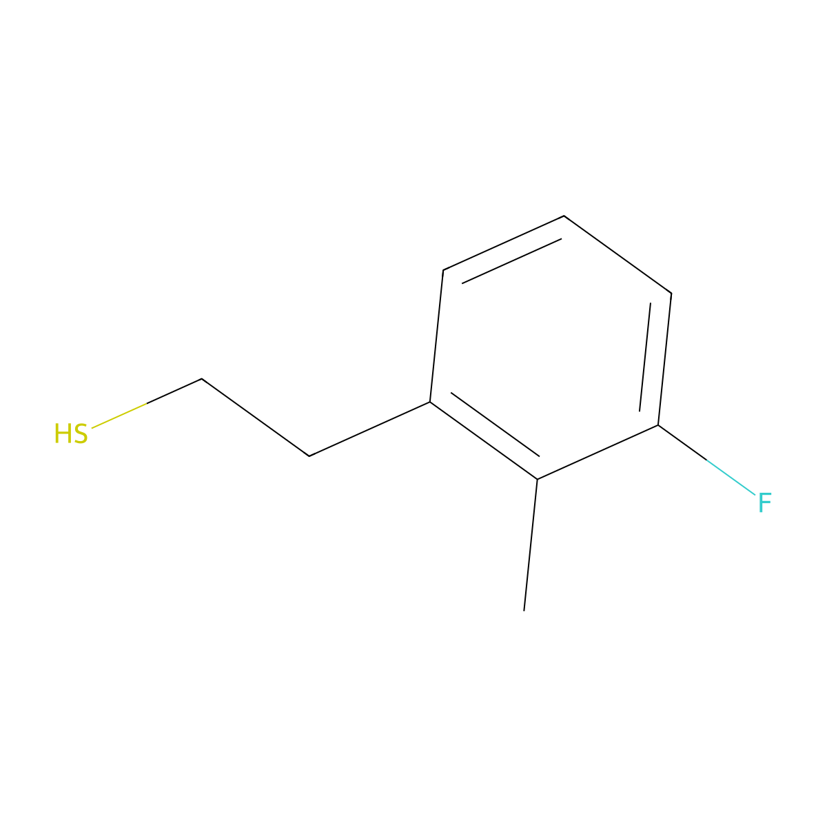 2-(3-Fluoro-2-methylphenyl)ethanethiol molecular structure, CAS 1314902-80-1