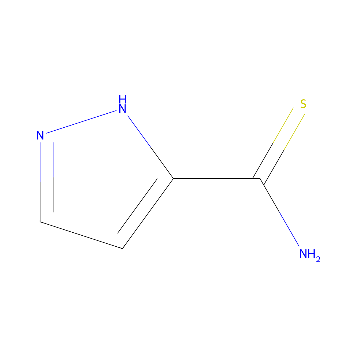 1H-Pyrazole-5-carbothioamide molecular structure, CAS 1314902-85-6