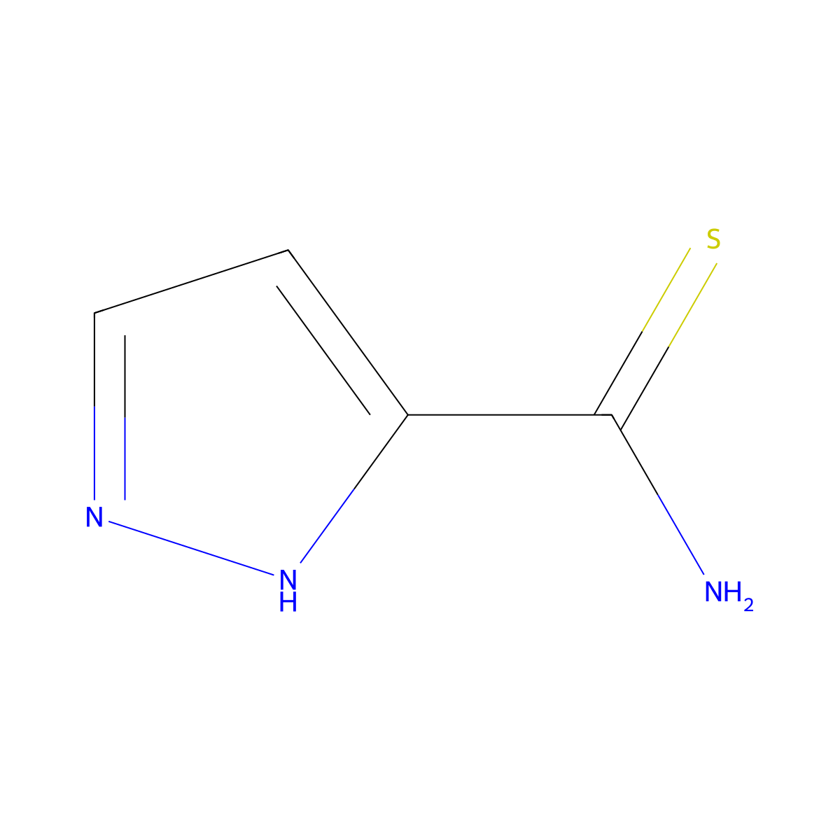 1H-Pyrazole-5-carbothioamide molecular structure, CAS 1314902-85-6