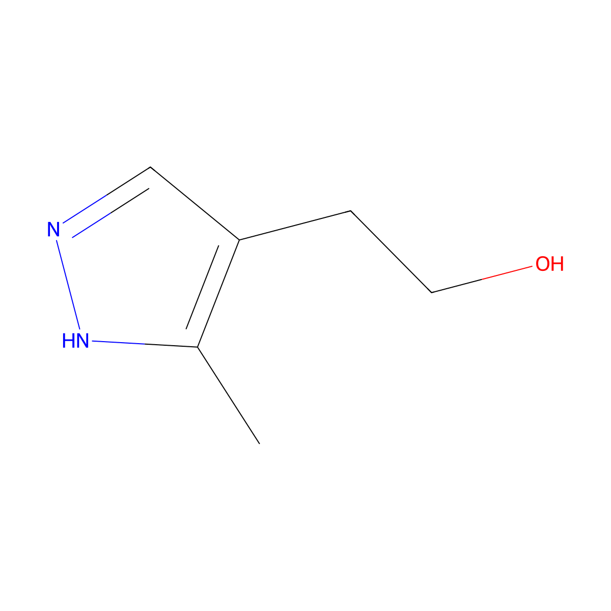 2-(3-methyl-1H-pyrazol-4-yl)ethan-1-ol molecular structure, CAS 1314903-21-3