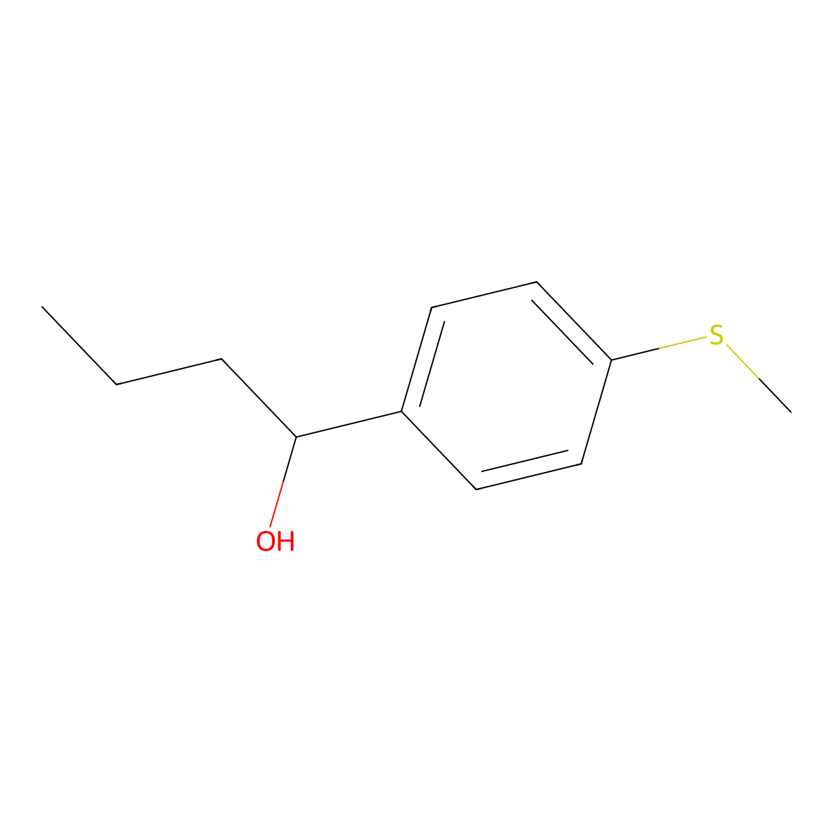 1-[4-(Methylthio)phenyl]-1-butanol molecular structure, CAS 1314903-52-0