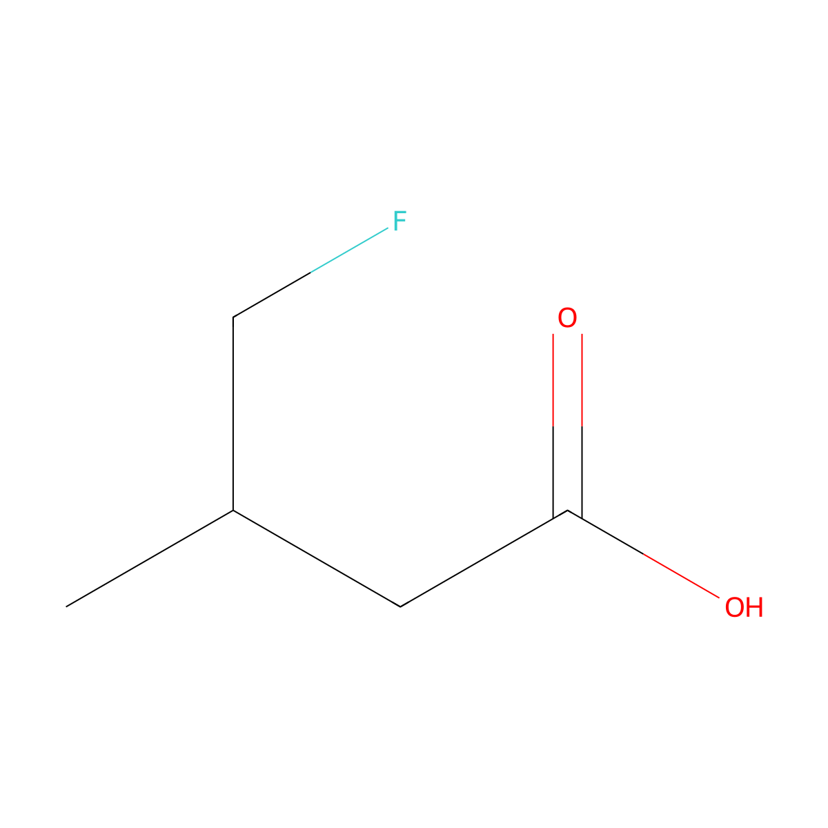 4-Fluoro-3-methylbutanoic acid molecular structure, CAS 1314903-64-4
