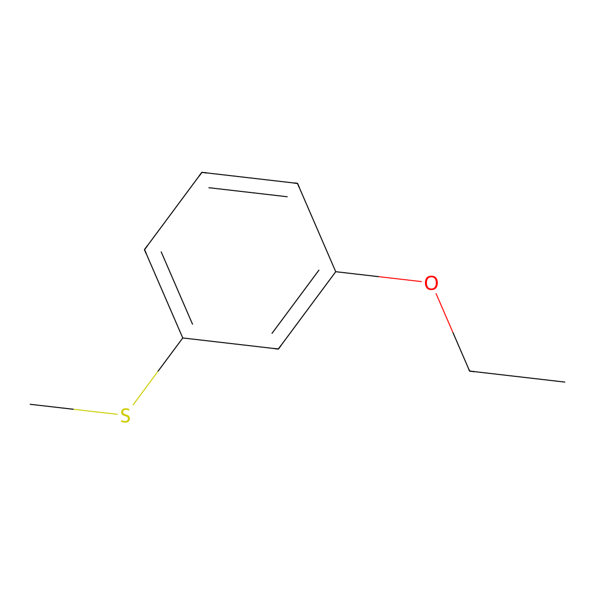 3-Ethoxyphenyl methyl sulfide molecular structure, CAS 1314903-84-8