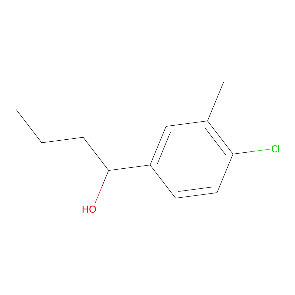 1-(4-Chloro-3-methylphenyl)-1-butanol molecular structure, CAS 1314904-05-6