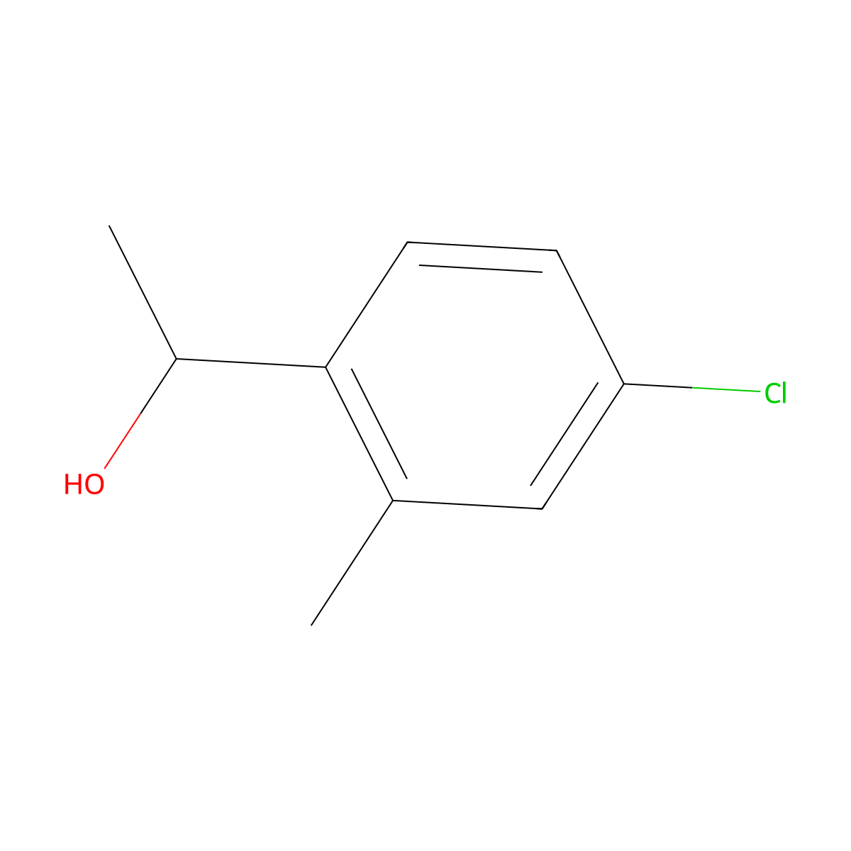 1-(4-Chloro-2-methylphenyl)ethanol molecular structure, CAS 1314904-27-2
