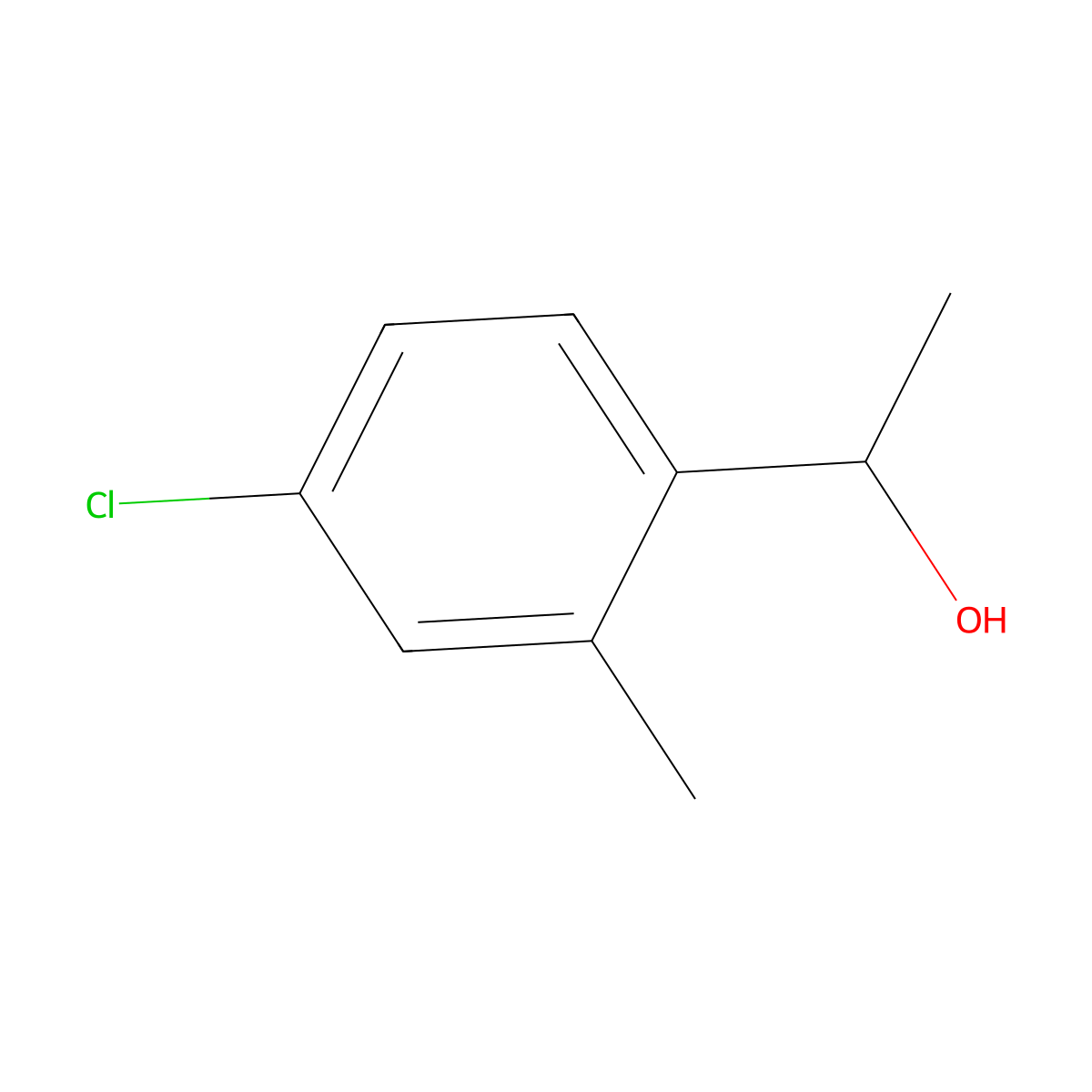 1-(4-Chloro-2-methylphenyl)ethanol molecular structure, CAS 1314904-27-2