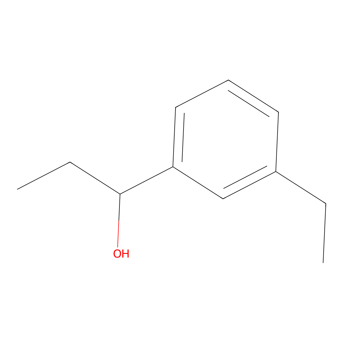 1-(3-Ethylphenyl)-1-propanol molecular structure, CAS 1314904-29-4