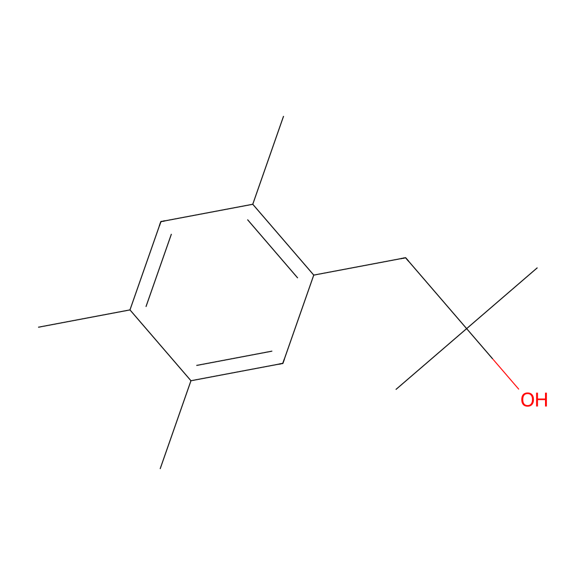 1-(2,4,5-Trimethylphenyl)-2-methyl-2-propanol molecular structure, CAS 1314904-33-0