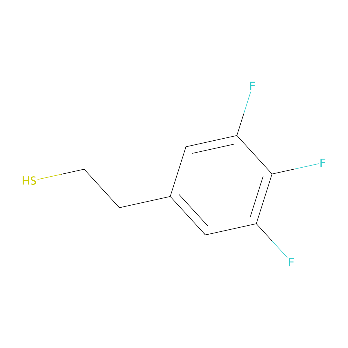 2-(3,4,5-Trifluorophenyl)ethanethiol molecular structure, CAS 1314904-43-2