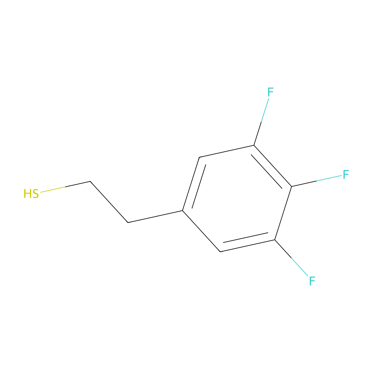 2-(3,4,5-Trifluorophenyl)ethanethiol molecular structure, CAS 1314904-43-2