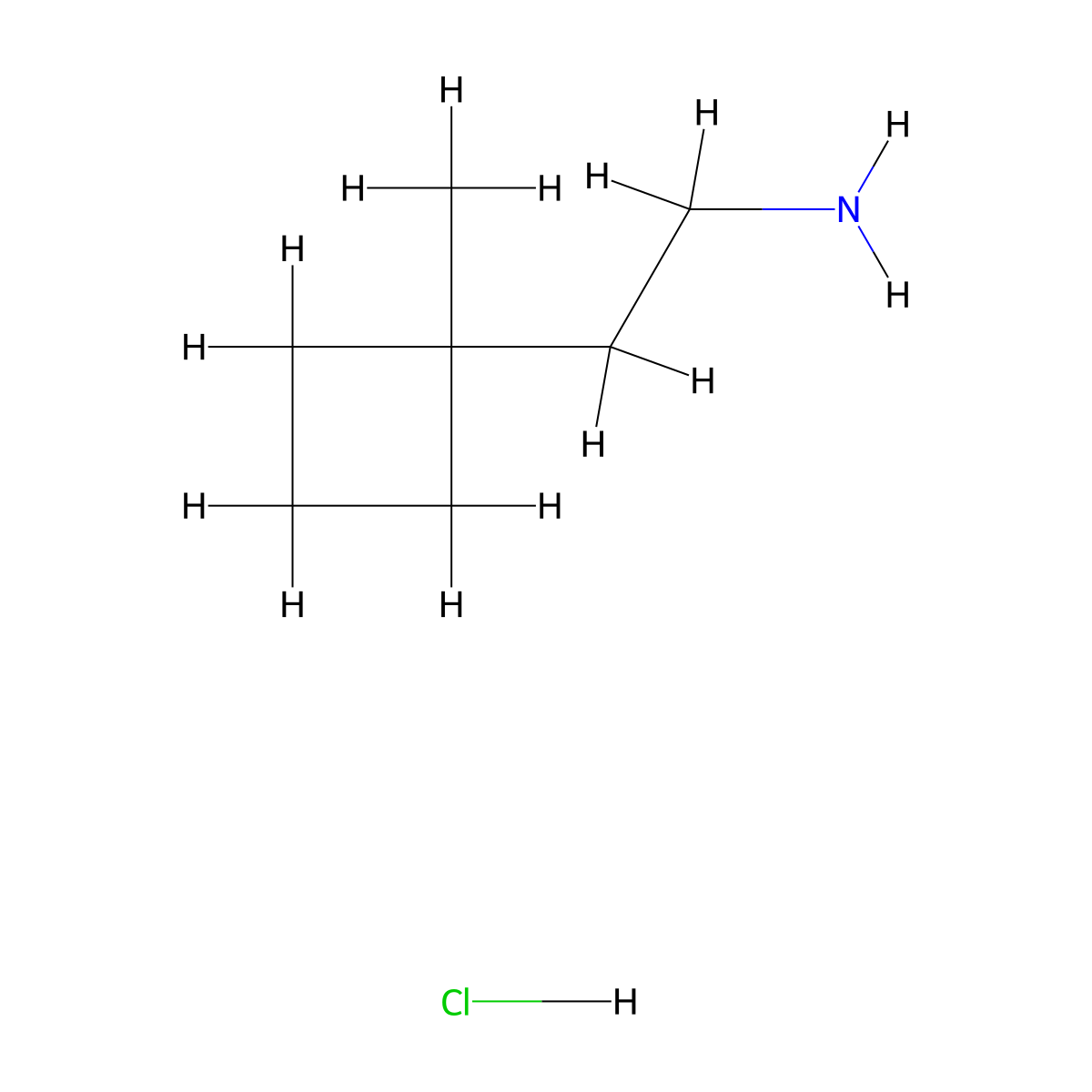 2-(1-Methylcyclobutyl)ethan-1-amine hydrochloride molecular structure, CAS 1314904-62-5