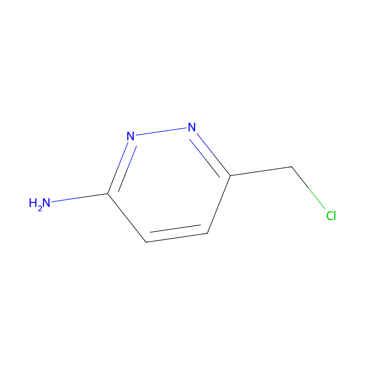 6-(Chloromethyl)pyridazin-3-amine molecular structure, CAS 1314905-08-2