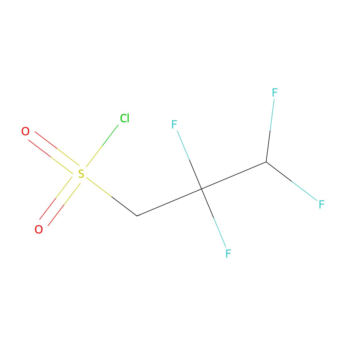 2,2,3,3-Tetrafluoropropane-1-sulfonyl chloride molecular structure, CAS 1314905-40-2