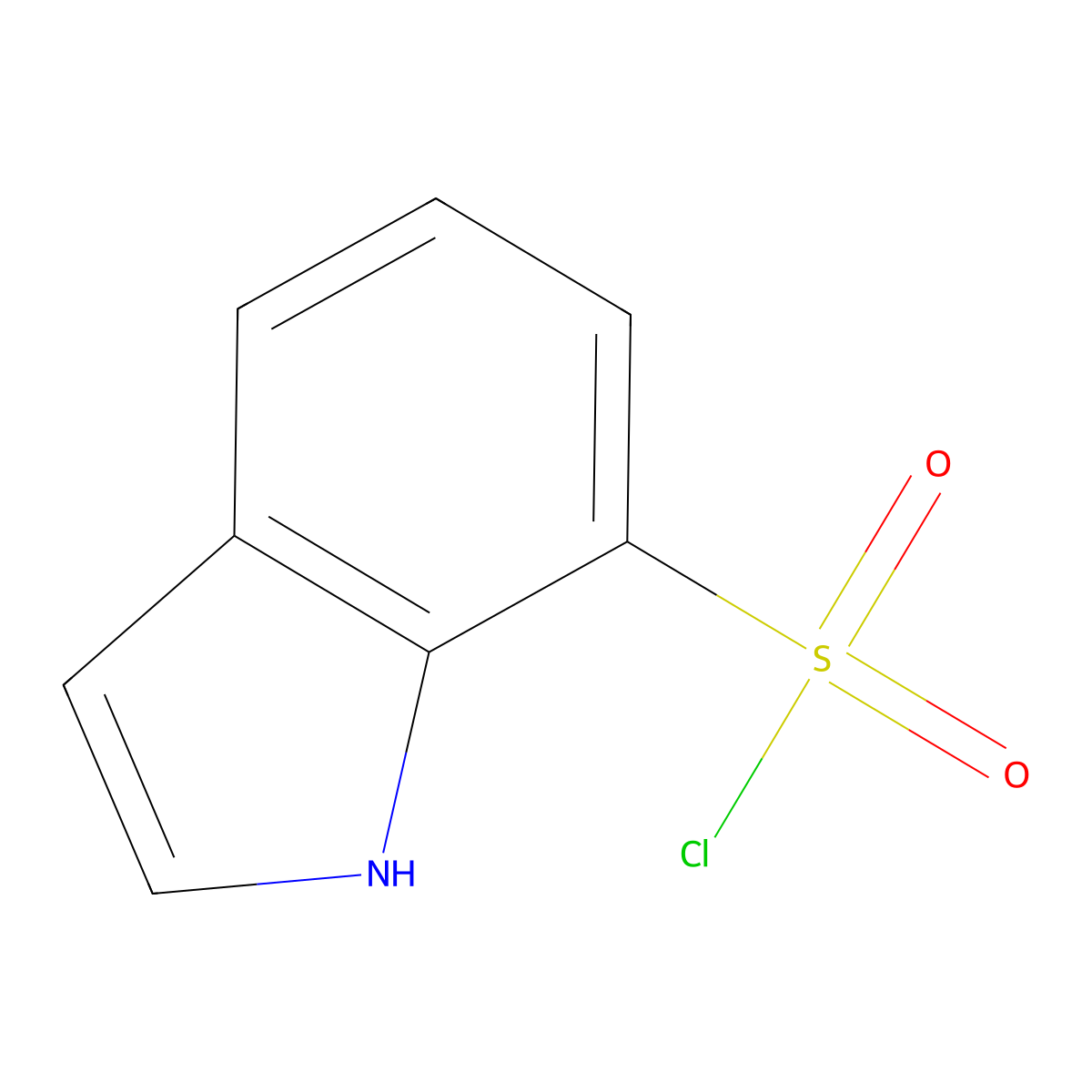 1H-indole-7-sulfonyl chloride molecular structure, CAS 1314905-55-9