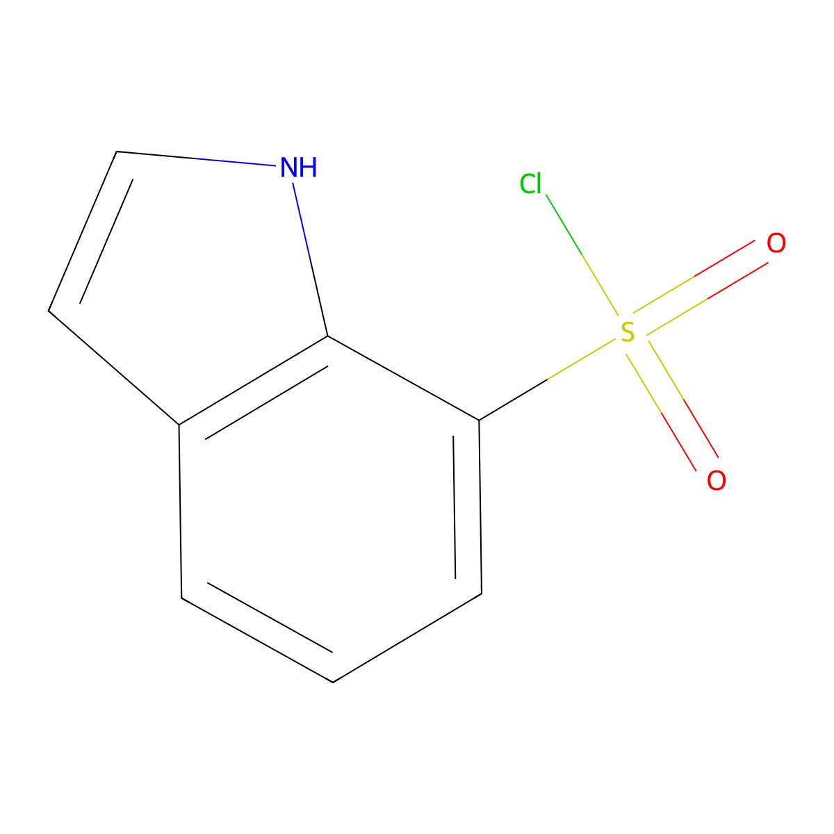 1H-indole-7-sulfonyl chloride molecular structure, CAS 1314905-55-9