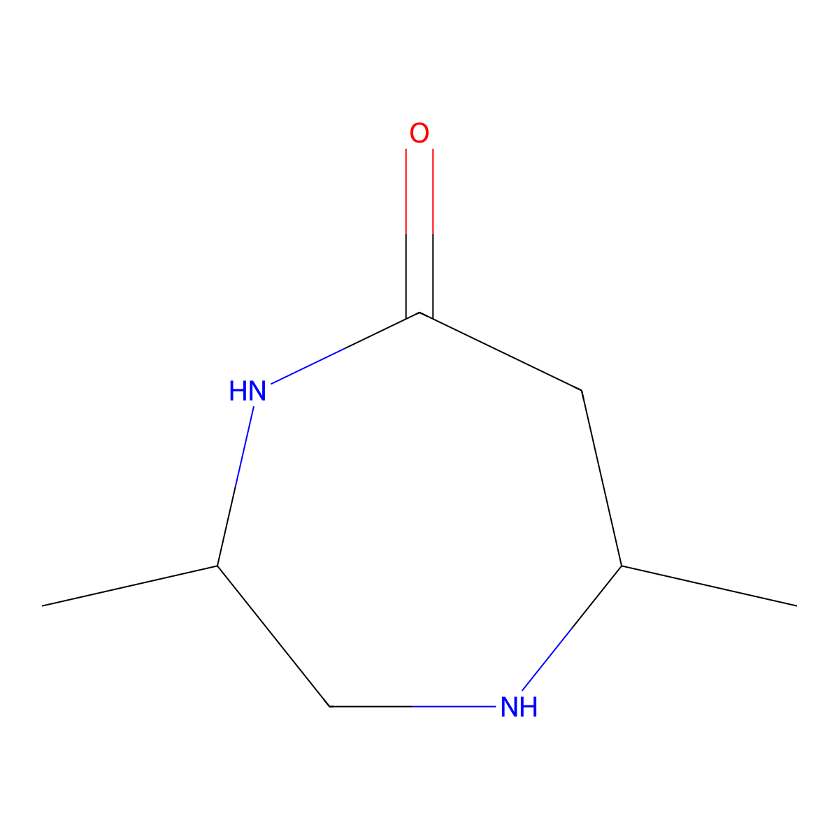 3,7-Dimethyl-1,4-diazepan-5-one molecular structure, CAS 1314905-60-6