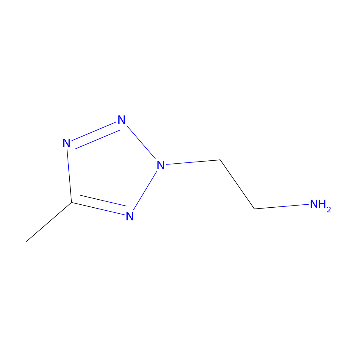 2-(5-methyl-2H-1,2,3,4-tetrazol-2-yl)ethan-1-amine molecular structure, CAS 1314908-19-4