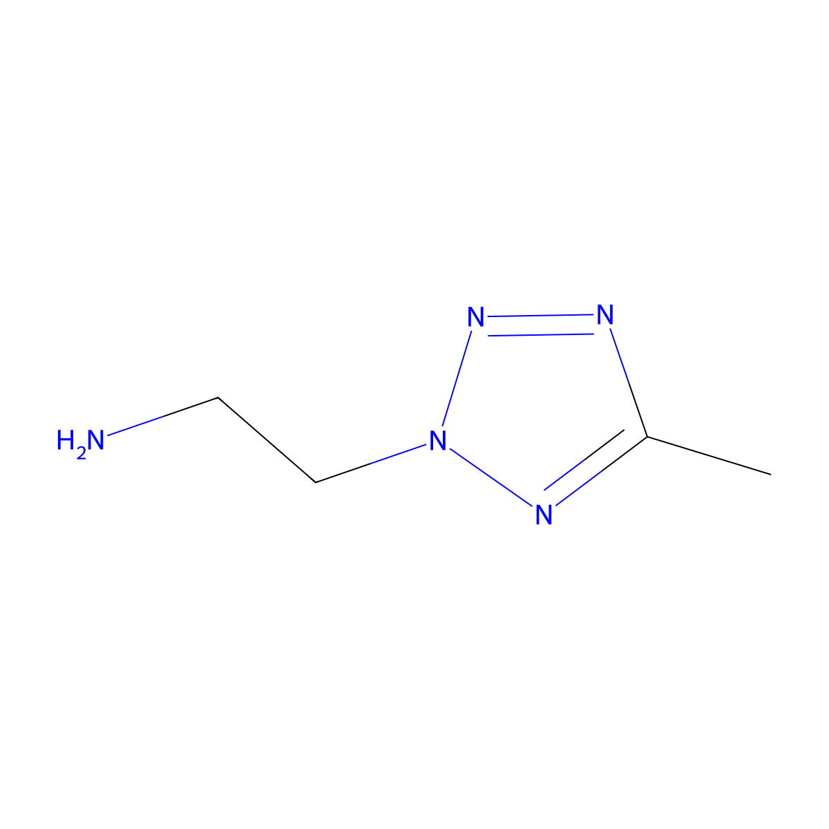 2-(5-methyl-2H-1,2,3,4-tetrazol-2-yl)ethan-1-amine molecular structure, CAS 1314908-19-4