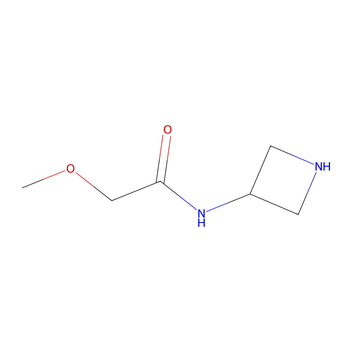 N-(azetidin-3-yl)-2-methoxy-acetamide molecular structure, CAS 1314908-38-7