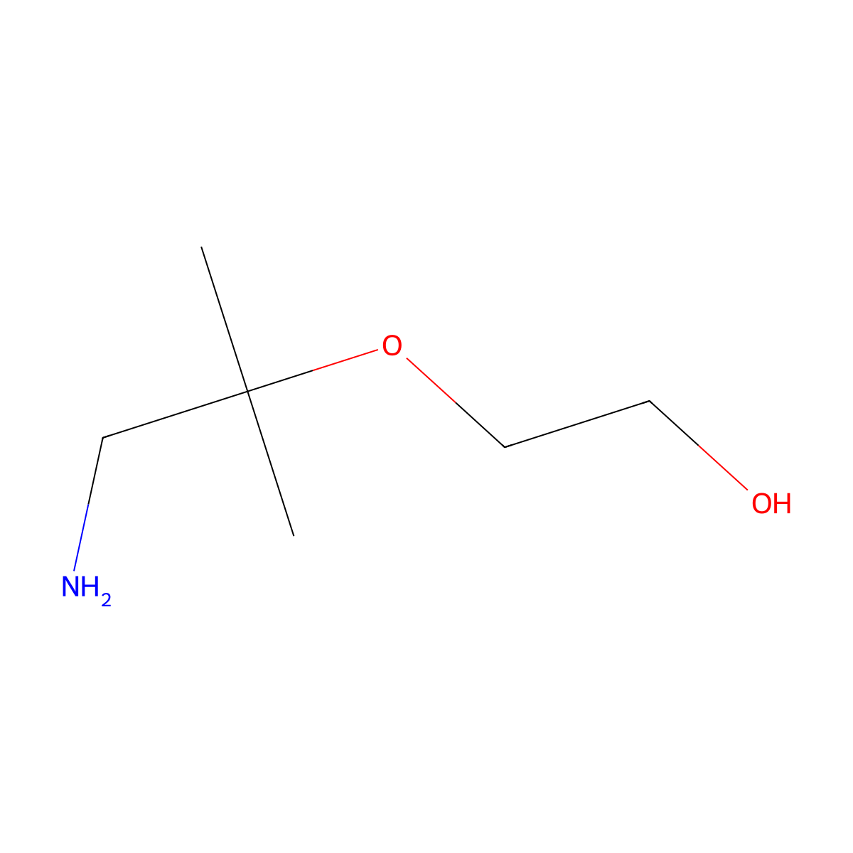 2-[(1-Amino-2-methylpropan-2-yl)oxy]ethan-1-ol molecular structure, CAS 1314909-42-6