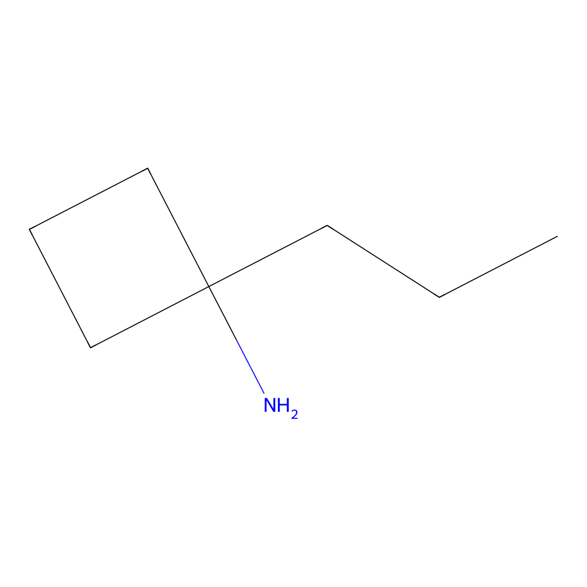 1-Propylcyclobutan-1-amine molecular structure, CAS 1314910-28-5