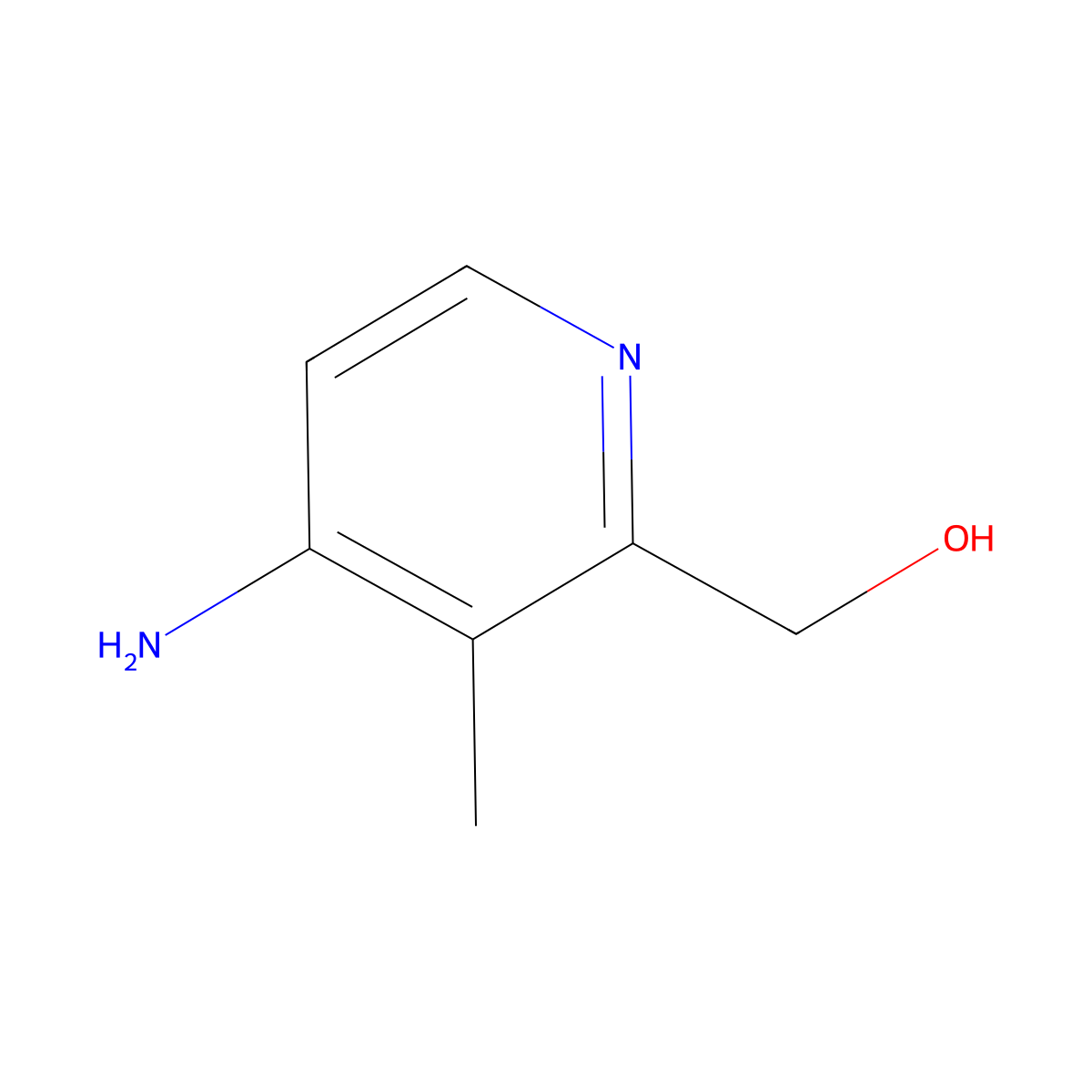 (4-Amino-3-methylpyridin-2-yl)methanol molecular structure, CAS 1314911-22-2