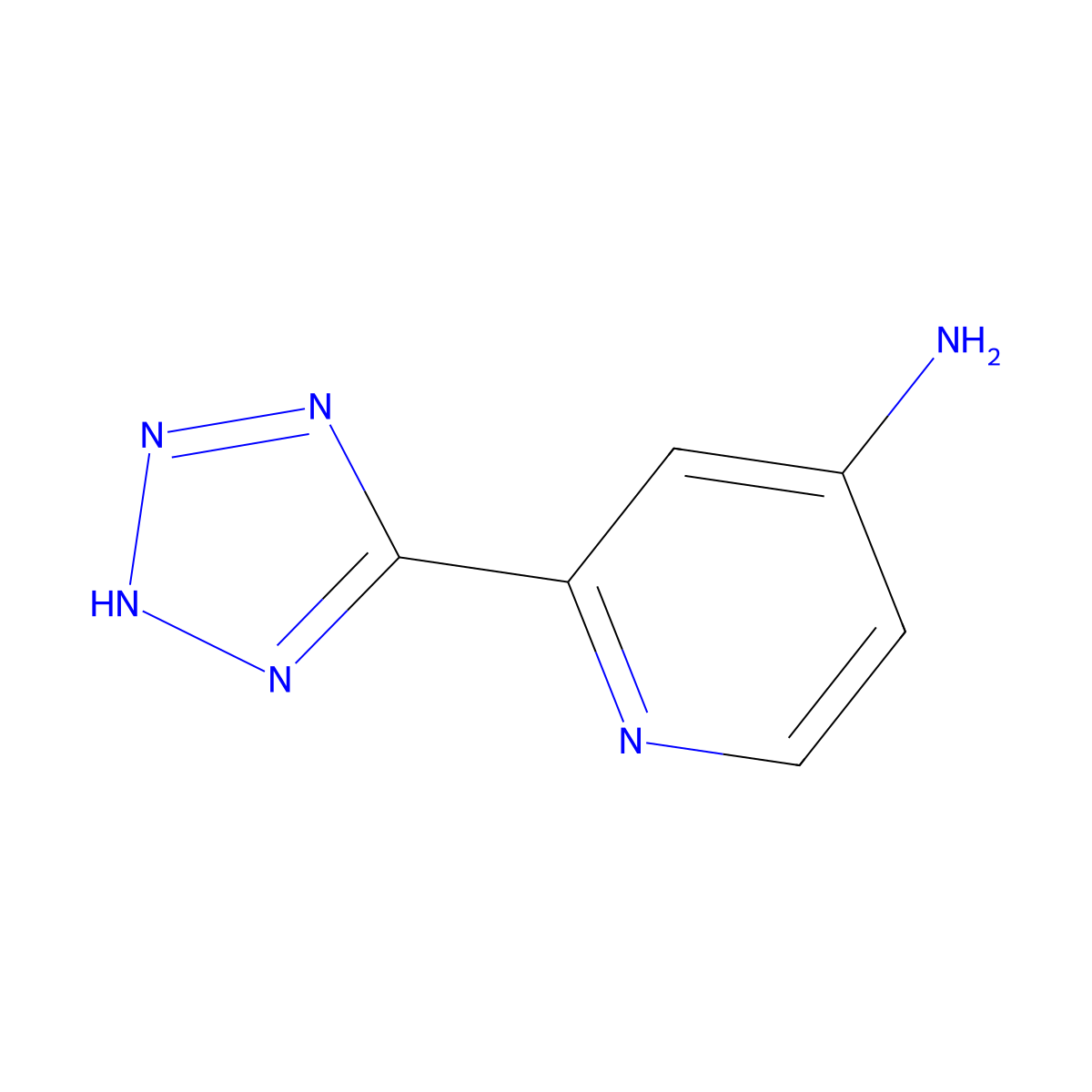 2-(1H-1,2,3,4-tetrazol-5-yl)pyridin-4-amine molecular structure, CAS 1314912-20-3