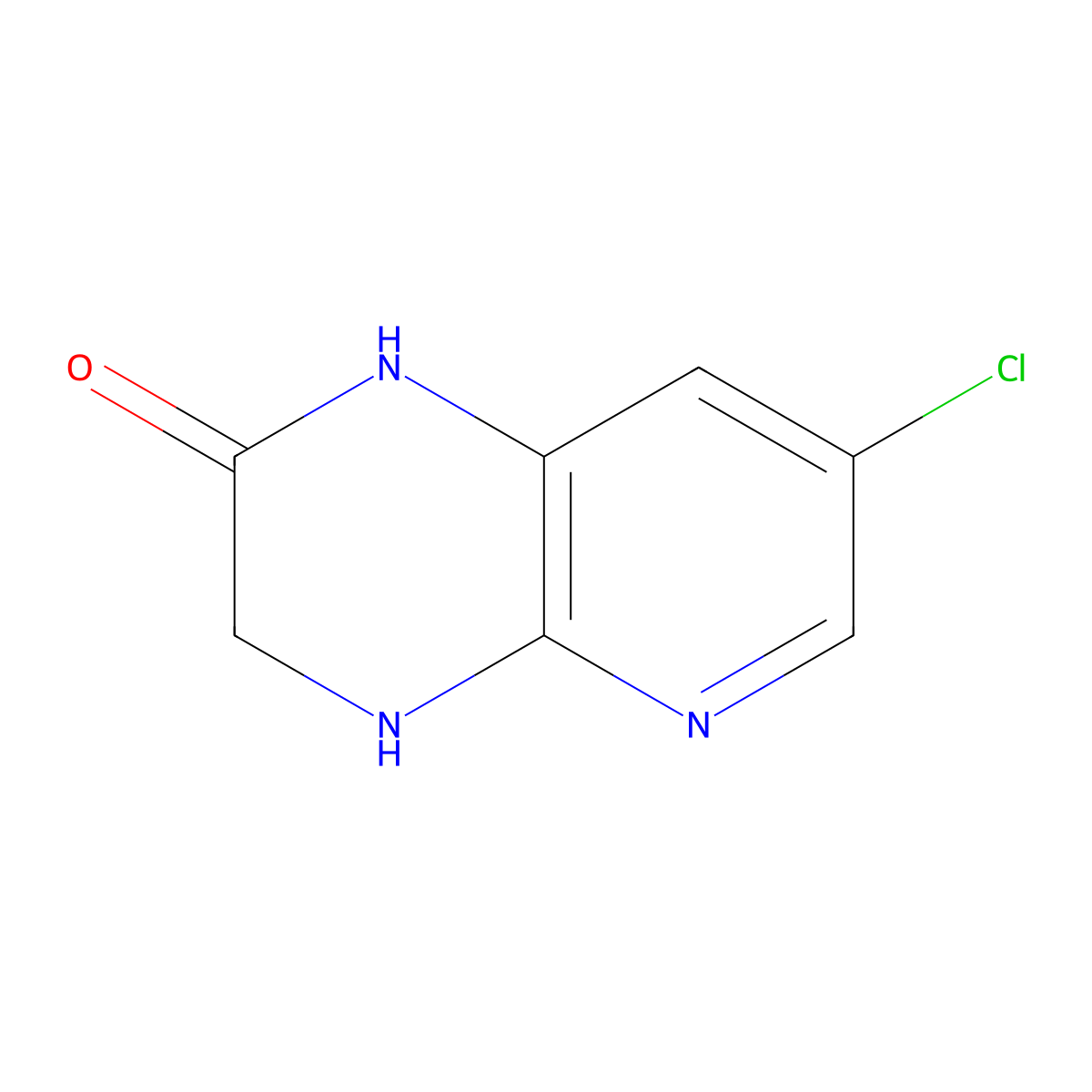 7-chloro-3,4-dihydropyrido[2,3-b]pyrazin-2(1H)-one molecular structure, CAS 1314912-26-9