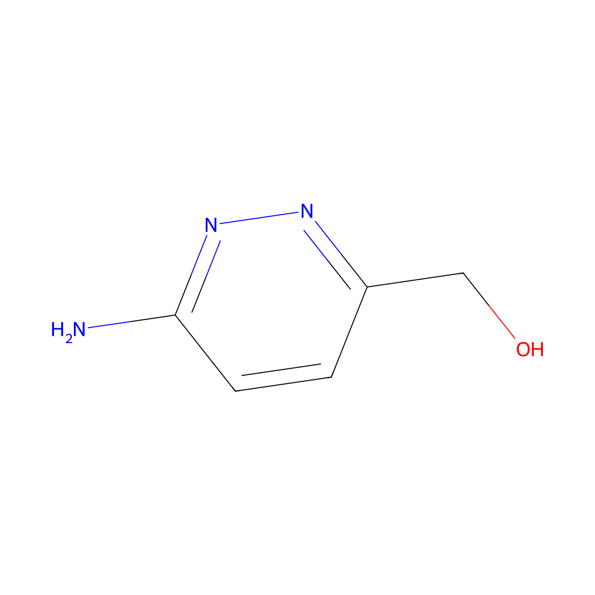 (6-Aminopyridazin-3-yl)methanol molecular structure, CAS 1314912-56-5