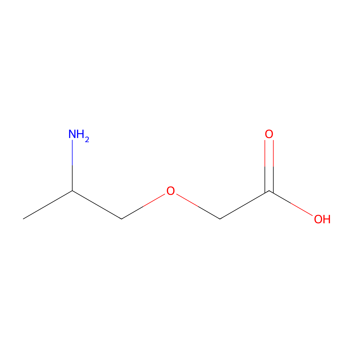 2-(2-Aminopropoxy)acetic acid molecular structure, CAS 1314912-84-9