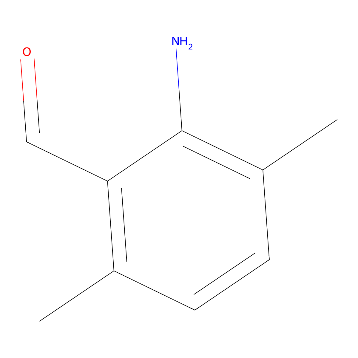 2-Amino-3,6-dimethylbenzaldehyde molecular structure, CAS 1314913-04-6