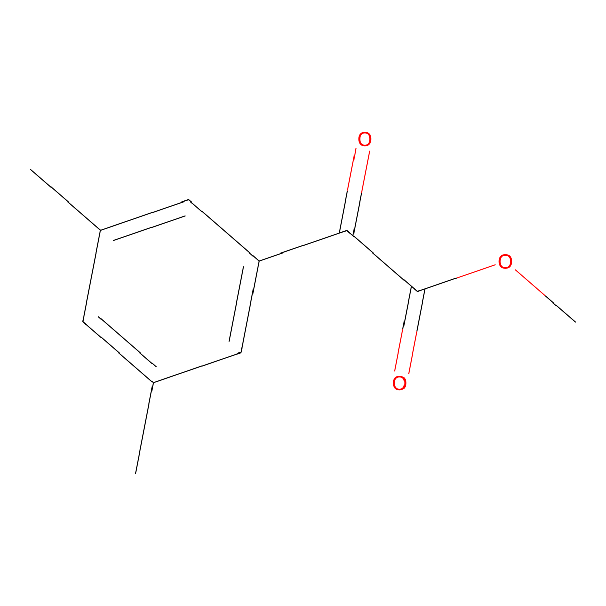 Methyl 3,5-dimethylbenzoylformate molecular structure, CAS 1314913-93-3
