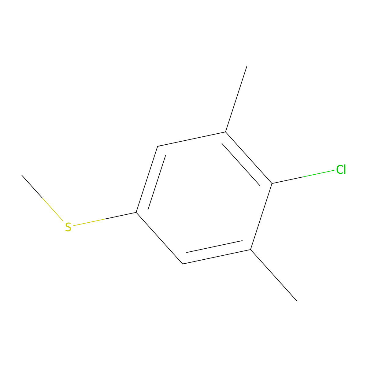 (4-Chloro-3,5-dimethylphenyl)(methyl)sulfane molecular structure, CAS 1314914-00-5