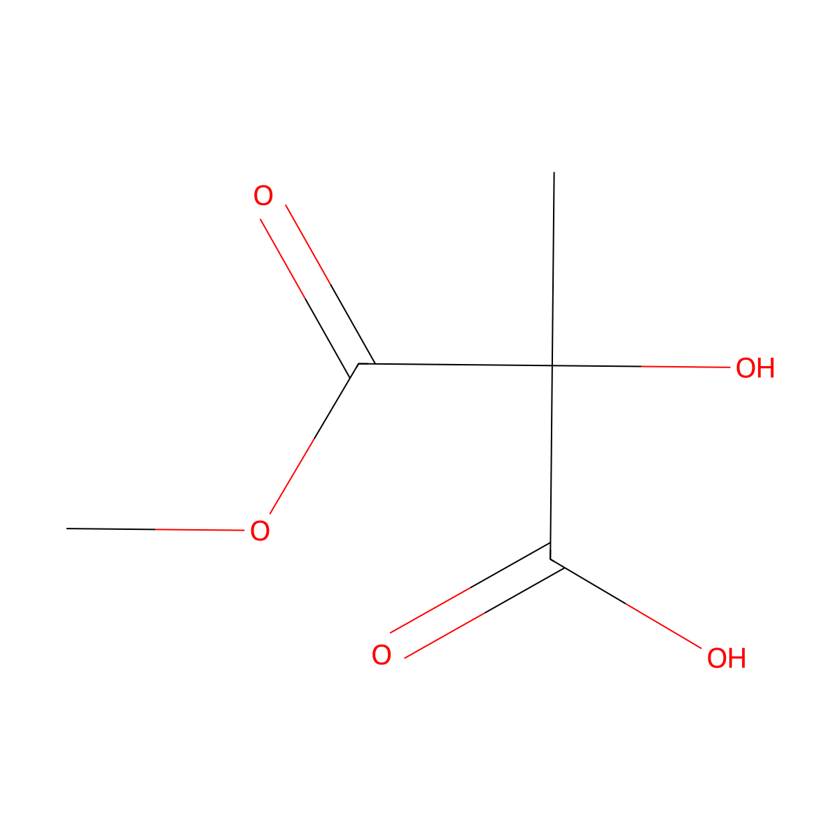 2-Hydroxy-3-methoxy-2-methyl-3-oxopropanoic acid molecular structure, CAS 1314914-22-1
