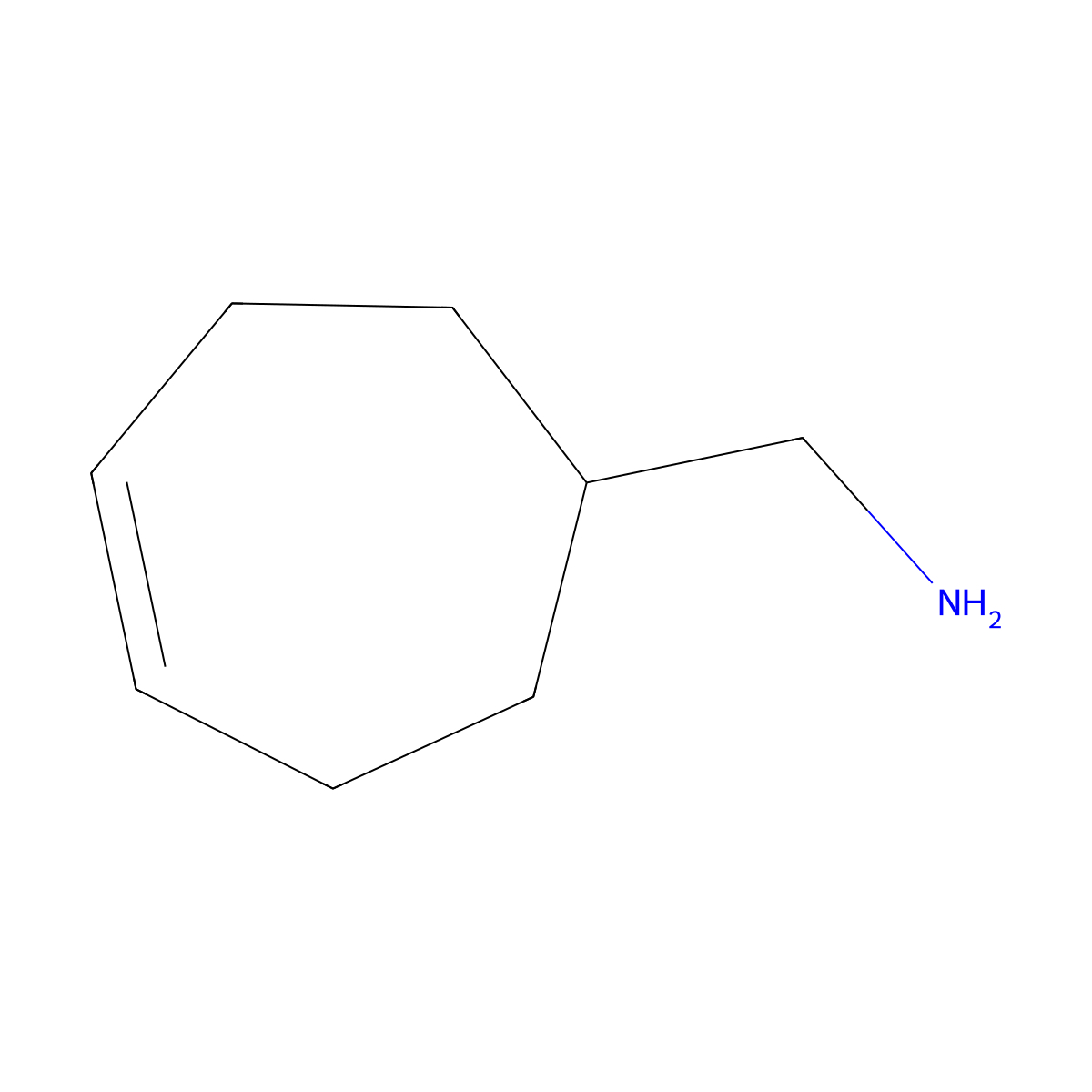 (Cyclohept-4-en-1-yl)methanamine molecular structure, CAS 1314914-49-2