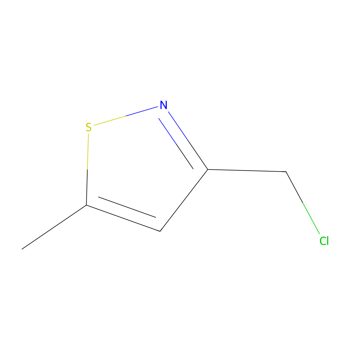 3-(Chloromethyl)-5-methyl-1,2-thiazole molecular structure, CAS 1314914-56-1