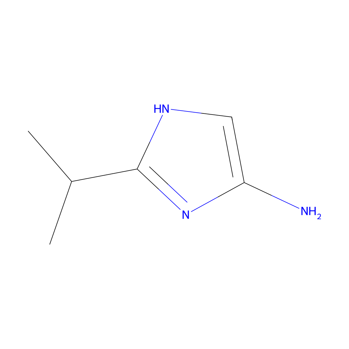 2-(1-Methylethyl)-1H-imidazol-4-amine molecular structure, CAS 1314914-81-2
